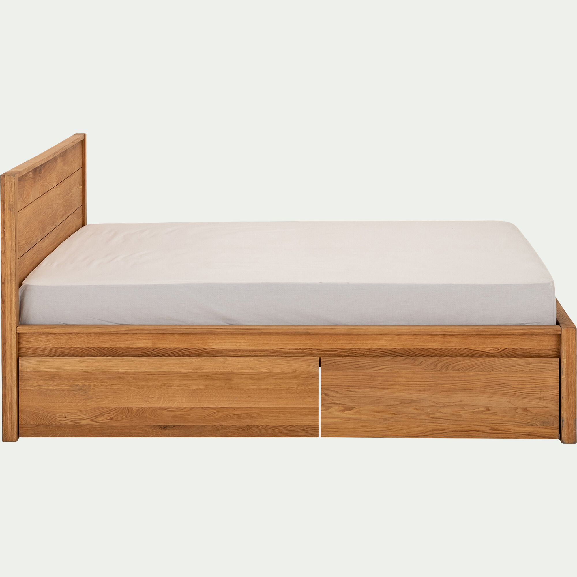 RENO - Lot de deux tiroirs de rangement en bois pour lit RENO - bois clair