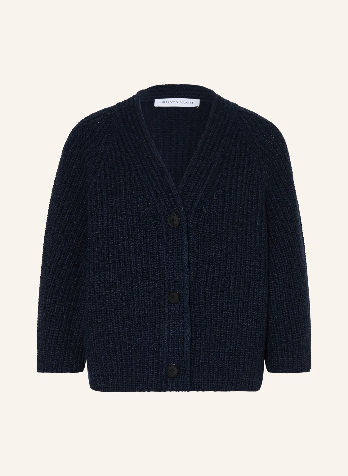IRIS von ARNIM Strickjacke FALLOU BUTTON aus Cashmere mit 3/4-Arm