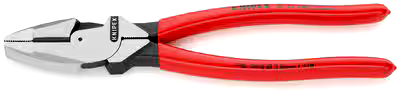 KNIPEX 09 01 240 SB High Leverage Lineman's Pliers, 3/16-in Cutting Capacity, 9-1/2-in