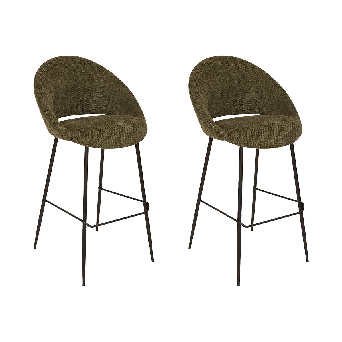 Bar stool "Amago" Cedar Green, 54x52 cm