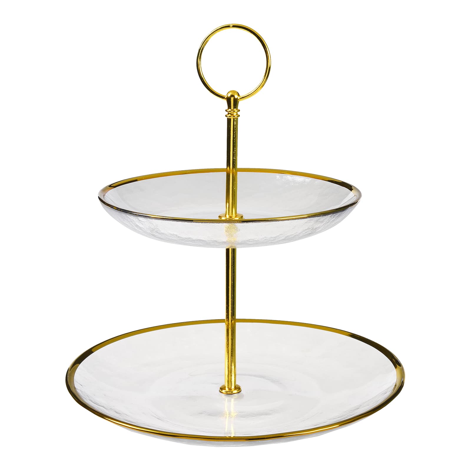 Servier-Etagere Gold, ⌀ 21 cm, H 210 mm