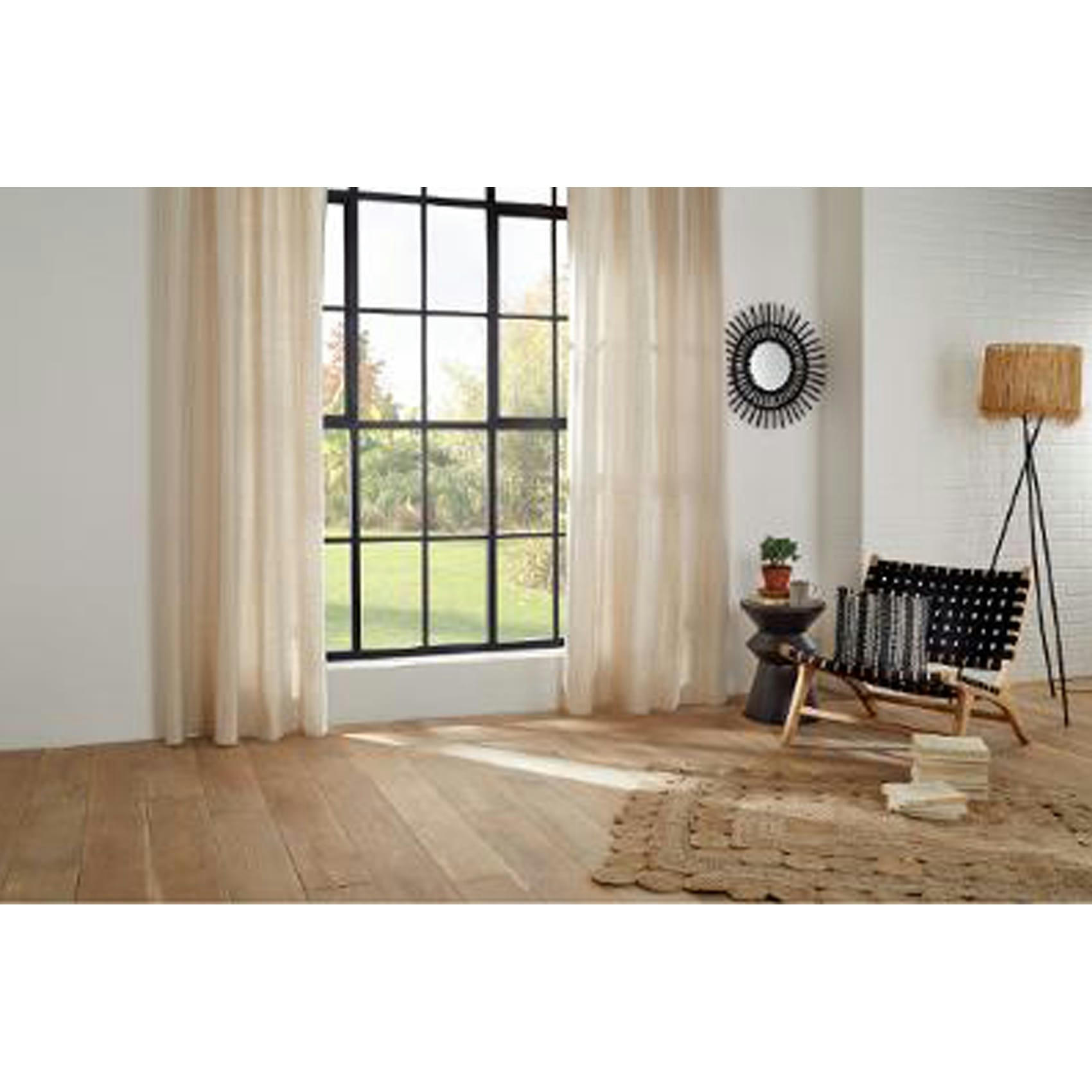 - Rideau imprimé oasis polyester ficelle 140x260 cm