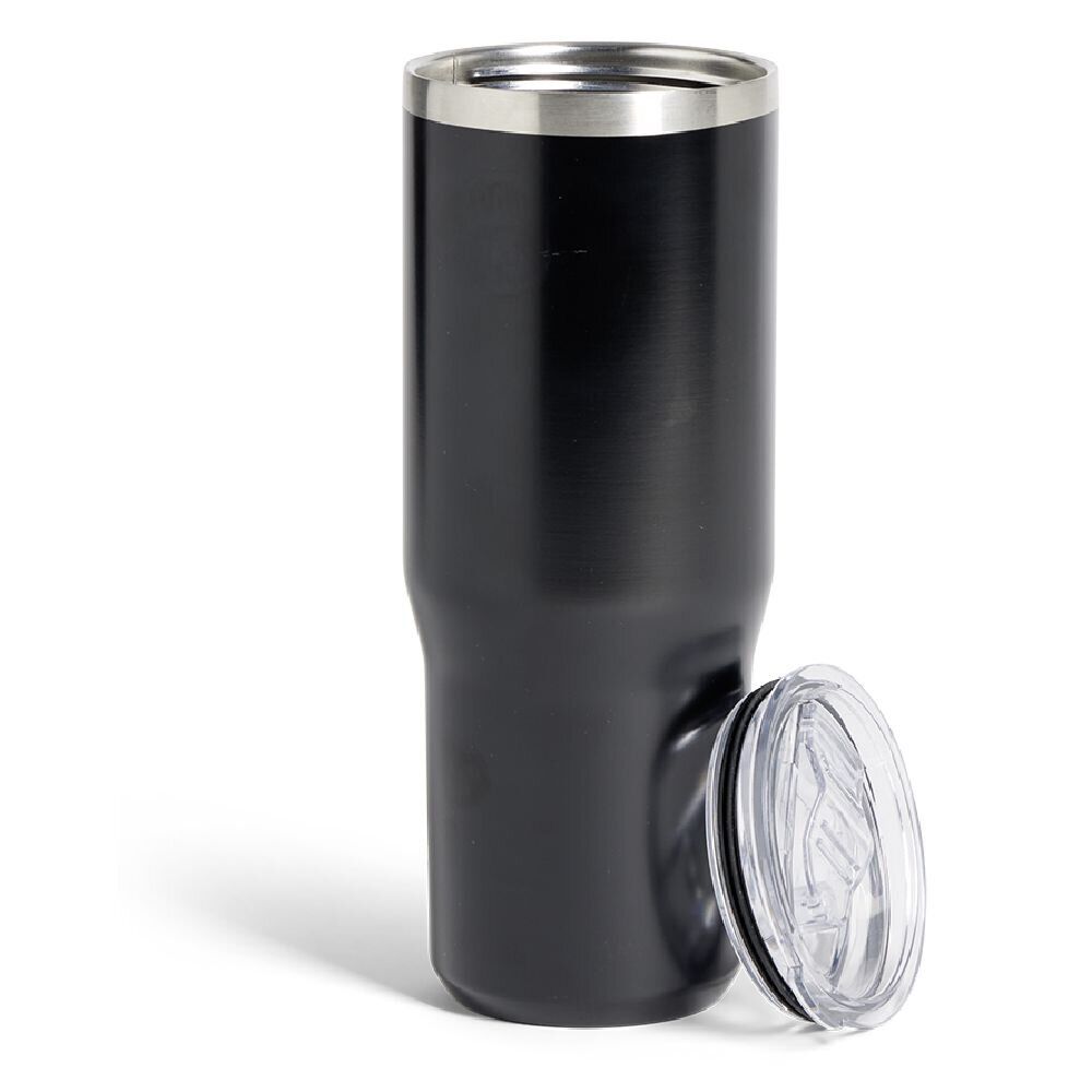Mug isotherme 890ml inox noir avec paille