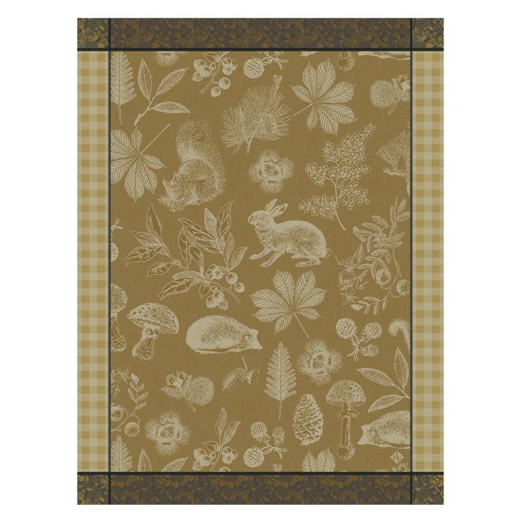 DANS LES BOIS TABLEAU - Torchon en coton bollet 60 x 80