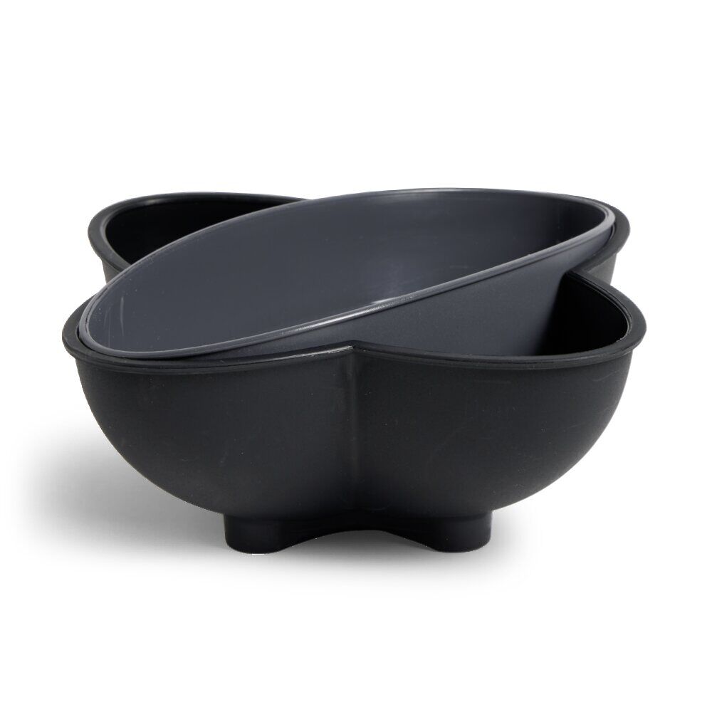 Bol apéritif avec poubelle gris