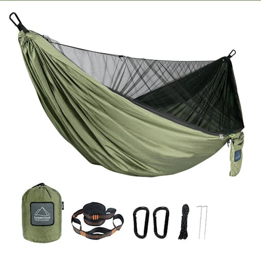 NNEOBA Camping Hammock with Net (290x140cm)