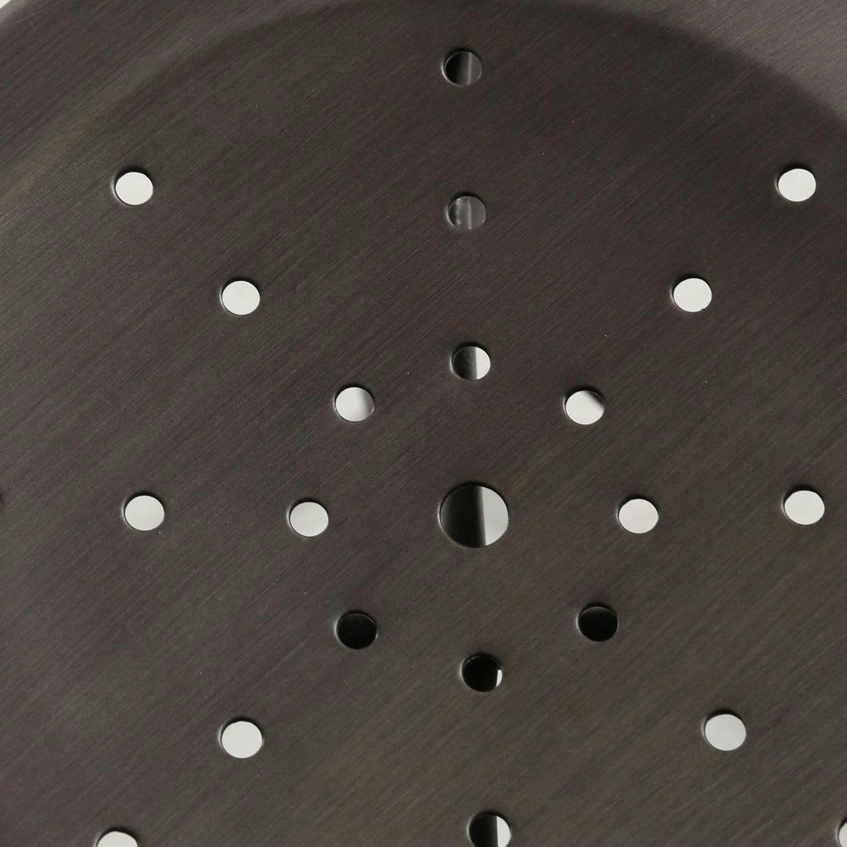 INDUS - Tabouret de bar industriel en métal noir vieilli