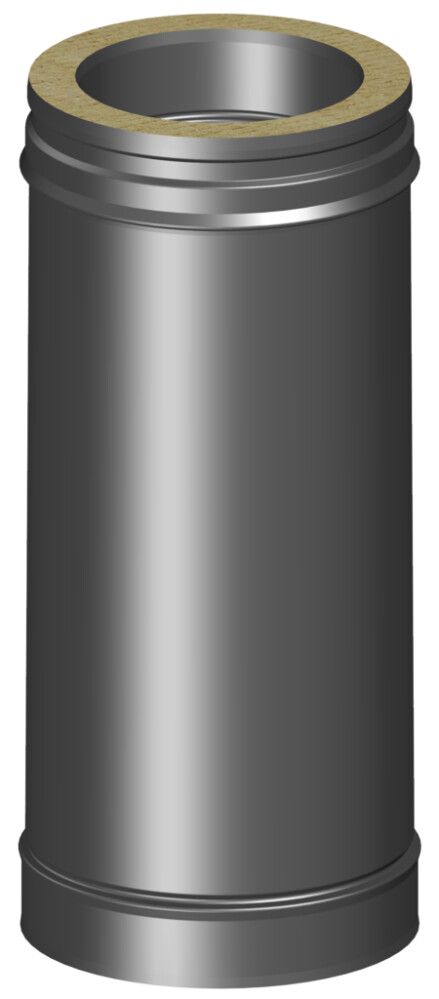 SKORSTEINSRØR HALVISOLERT Ø150 440MM GRÅ