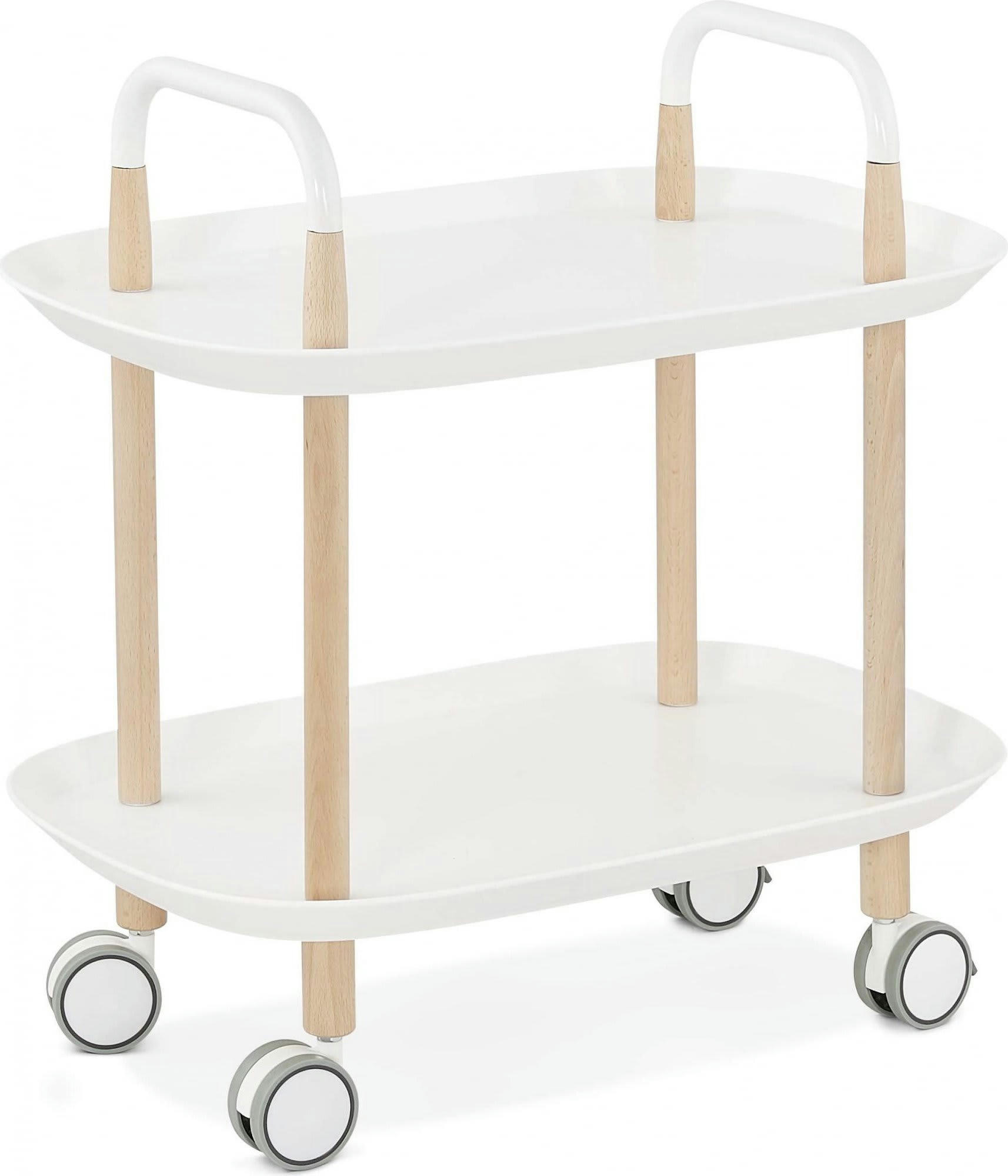 SERVY - Table d'appoint Polymère Blanc