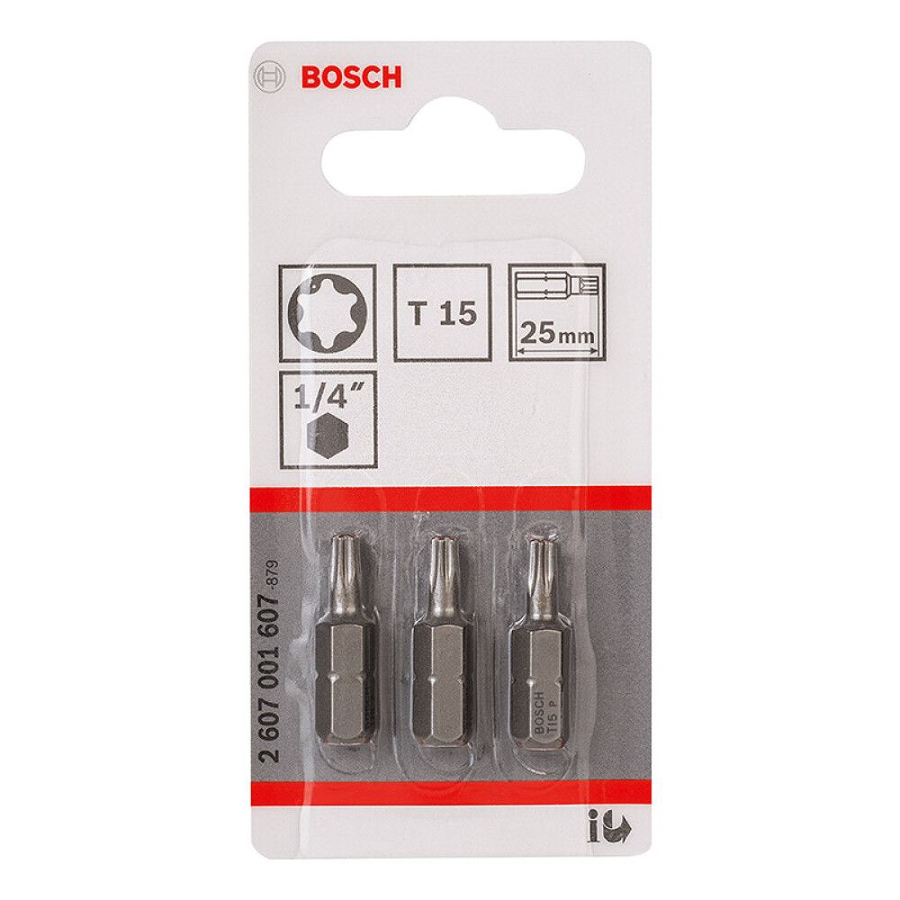 BITS BOSCH EXTRA HARD T15 25MM 3STK