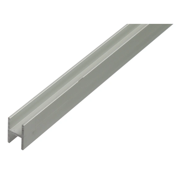 H-Profil, LxBxH: 1000 x 22 x 13,5 x 1,5 mm, silberfarben