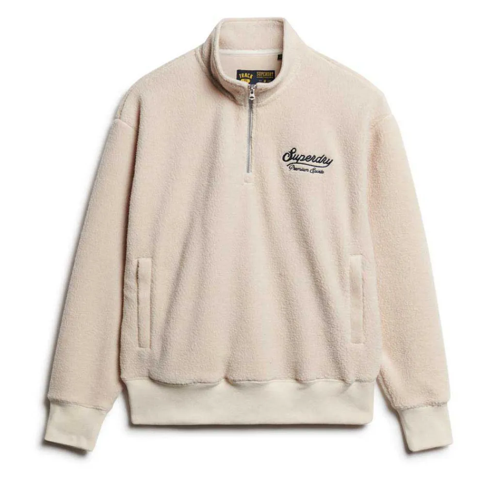 Superdry Country Club Borg half zip sweatshirt