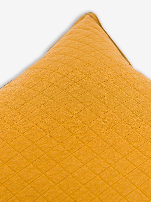 Coussin checks 45x45 miel miel