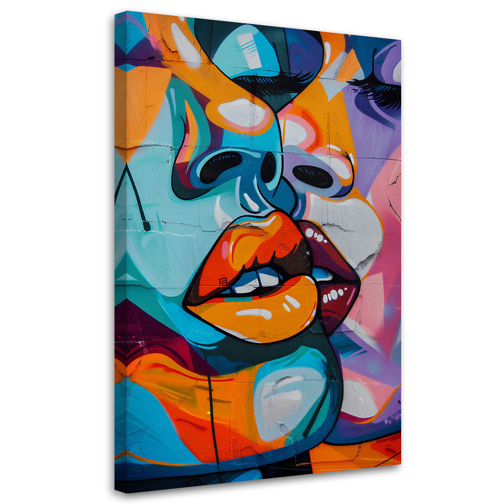 Feeby Obraz na płótnie, Abstrakcyjne twarze 40x60