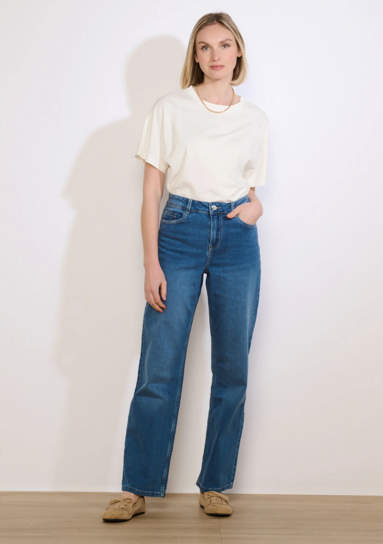 Jeans met hoge taille