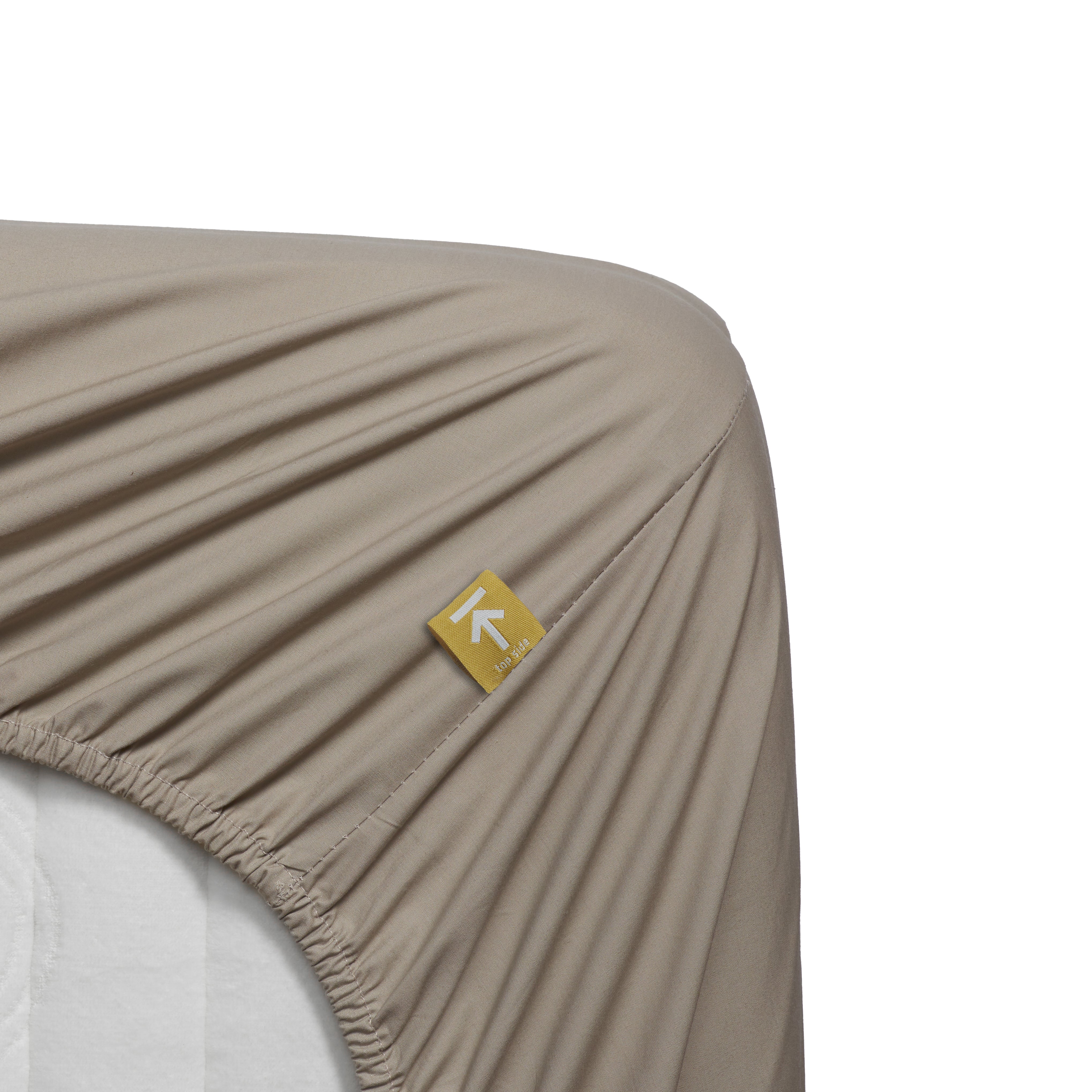 Beddinghouse hoeslaken BH Percale Cotton HL - 90x220 cm - zand