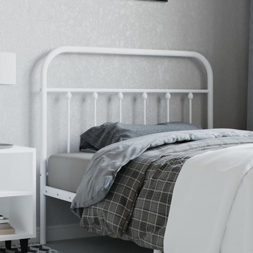 NNEVL Metal Headboard White 107 cm