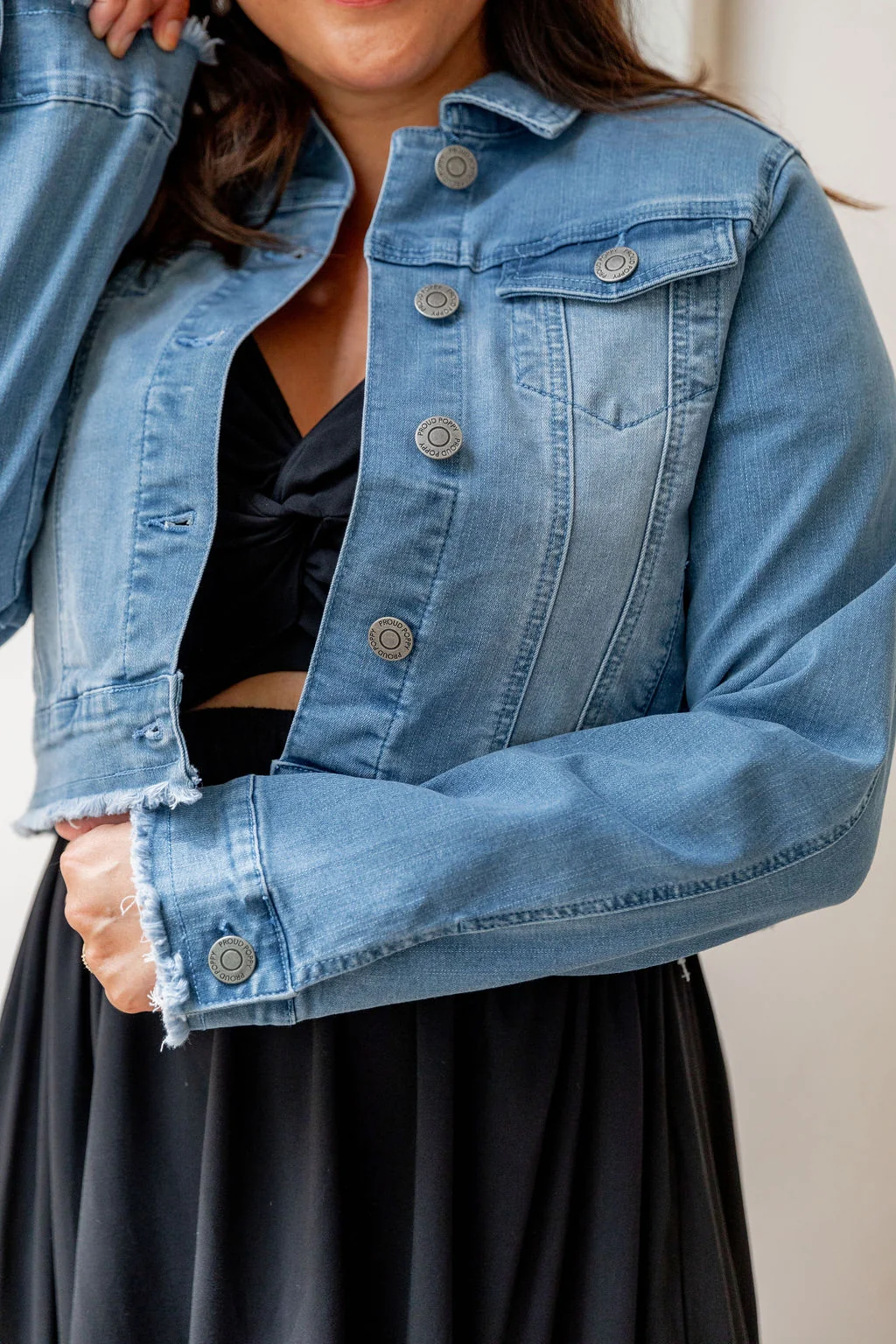Kenzie Crop Denim Jacket
