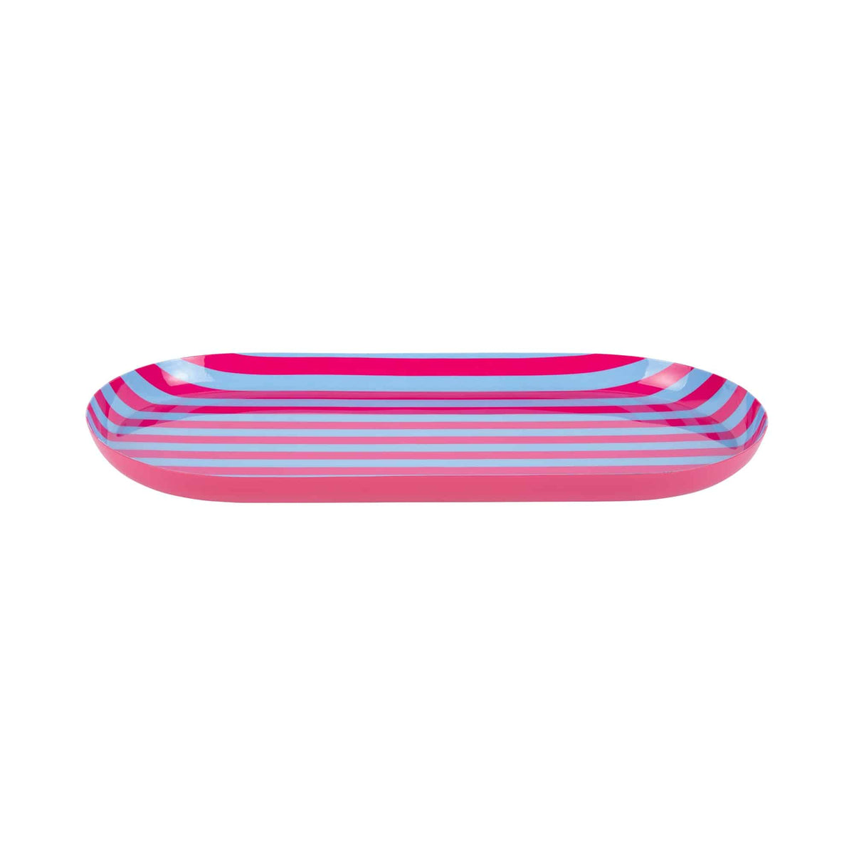 Present Time dienblad Animado Oval Large - roze - 38x18x2.5cm
