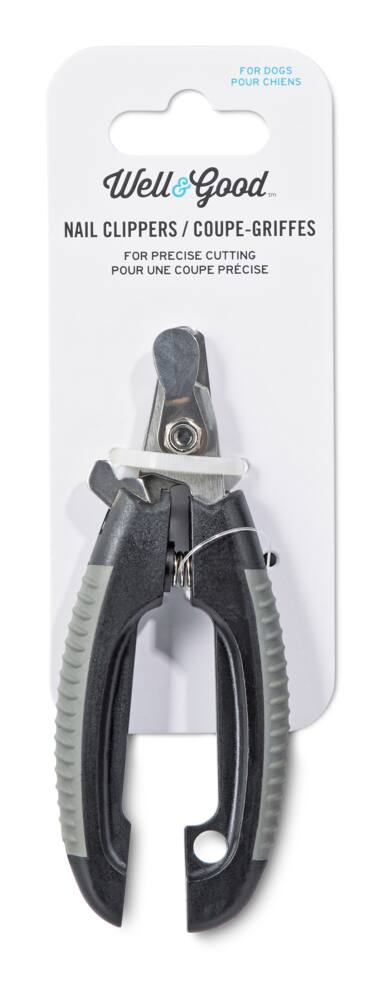 Well & Good Heavy-Duty Stainless Steel Dog Nail Clippers/Trimmers with Safety Grip