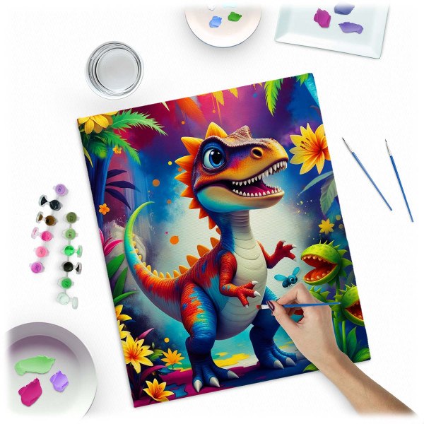 Malowanie po numerach obraz z ramą 40x50 Dino Massido