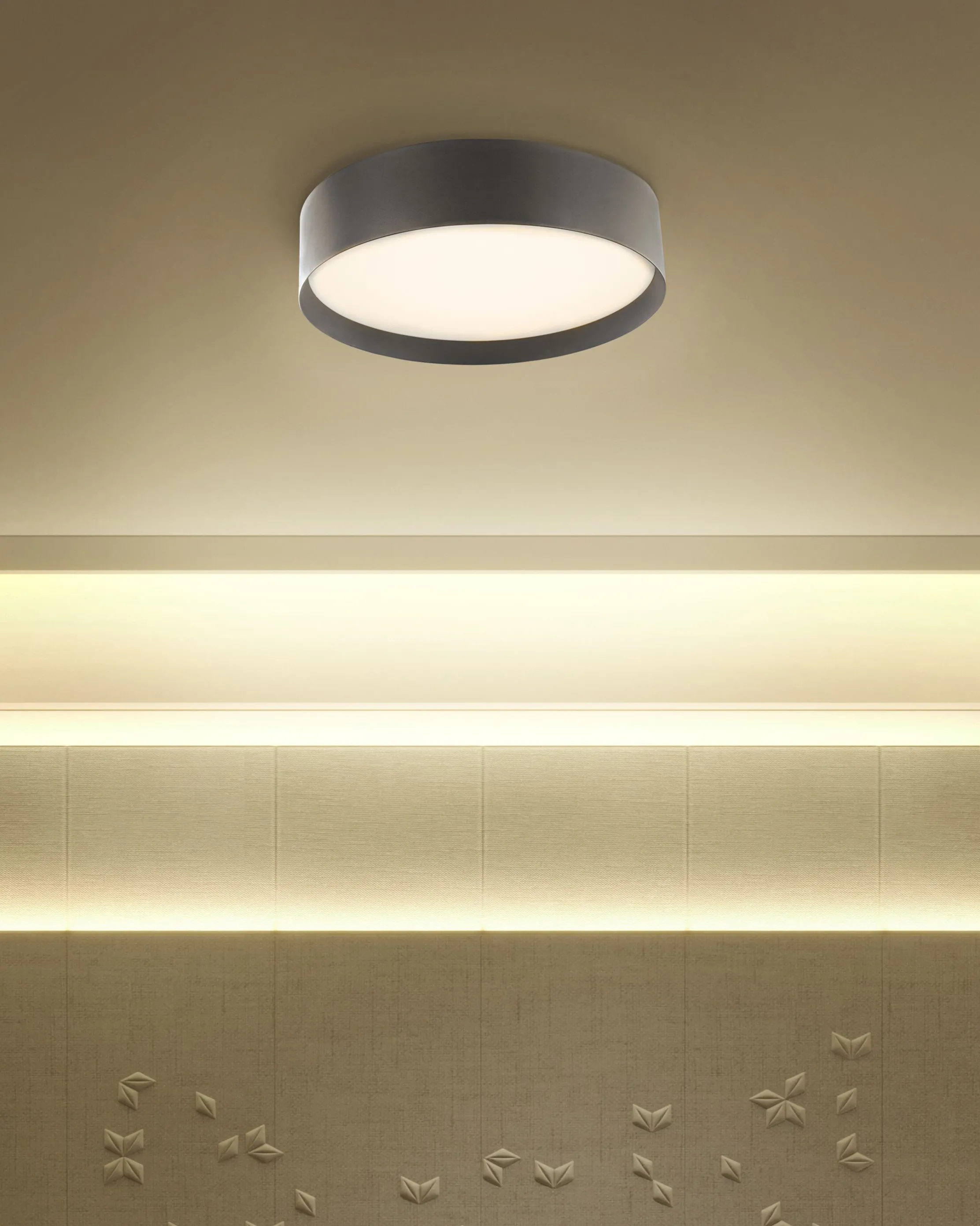 LED Ceiling Lamp MOEI Metal Black