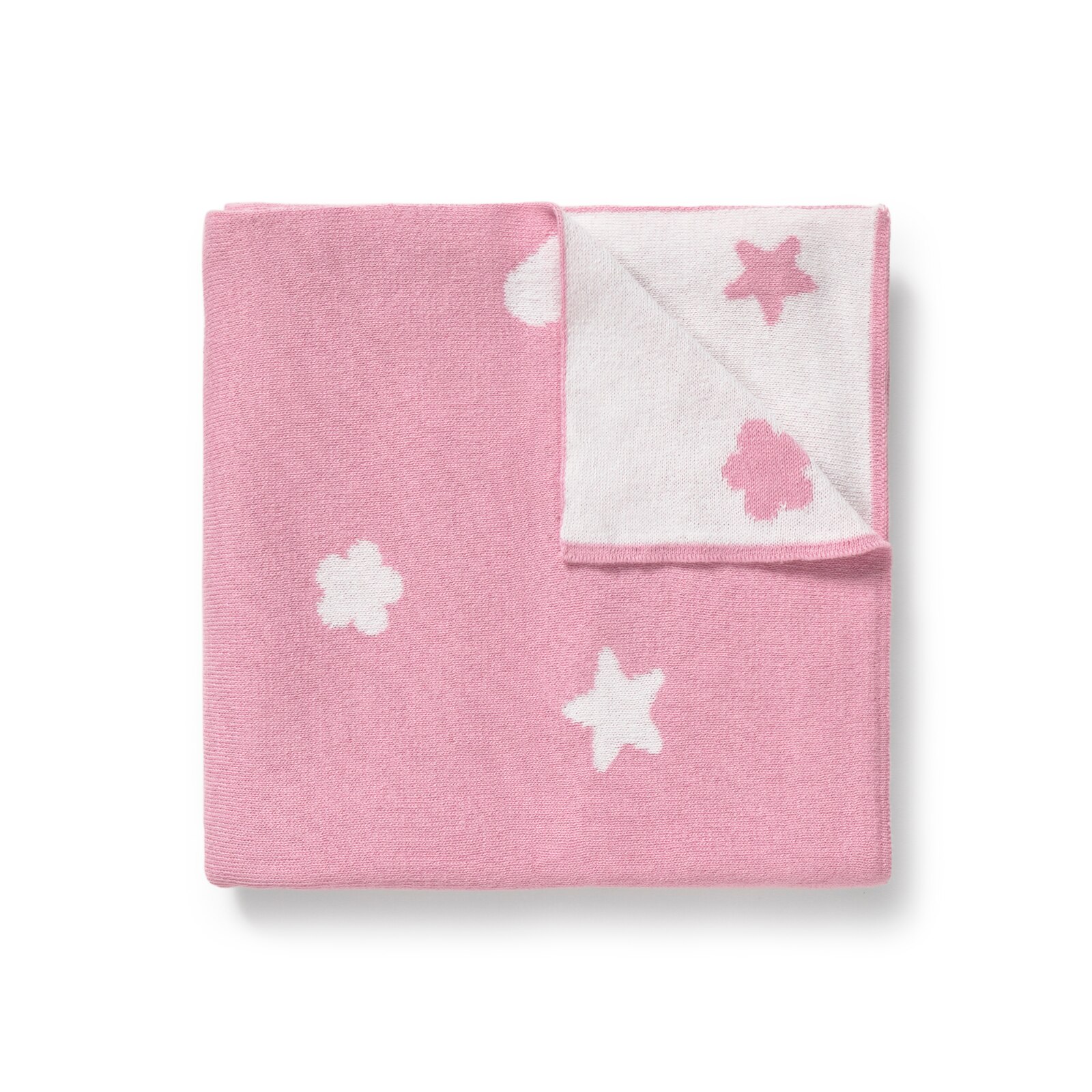 Manta de bebé reversible Nilo rosa