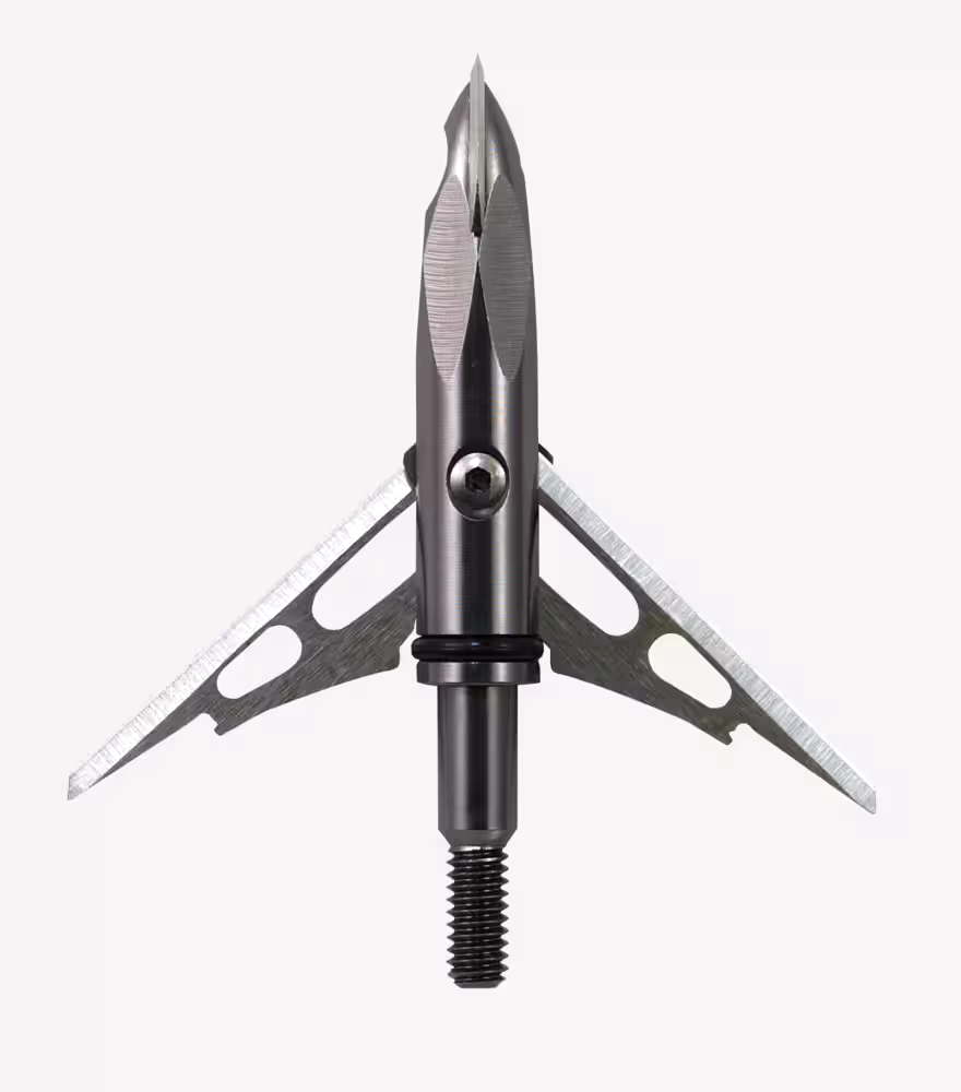 Rage 2-Blade Broadhead/Arrow TiP For Bow Archery, 100 Grain, Silver
