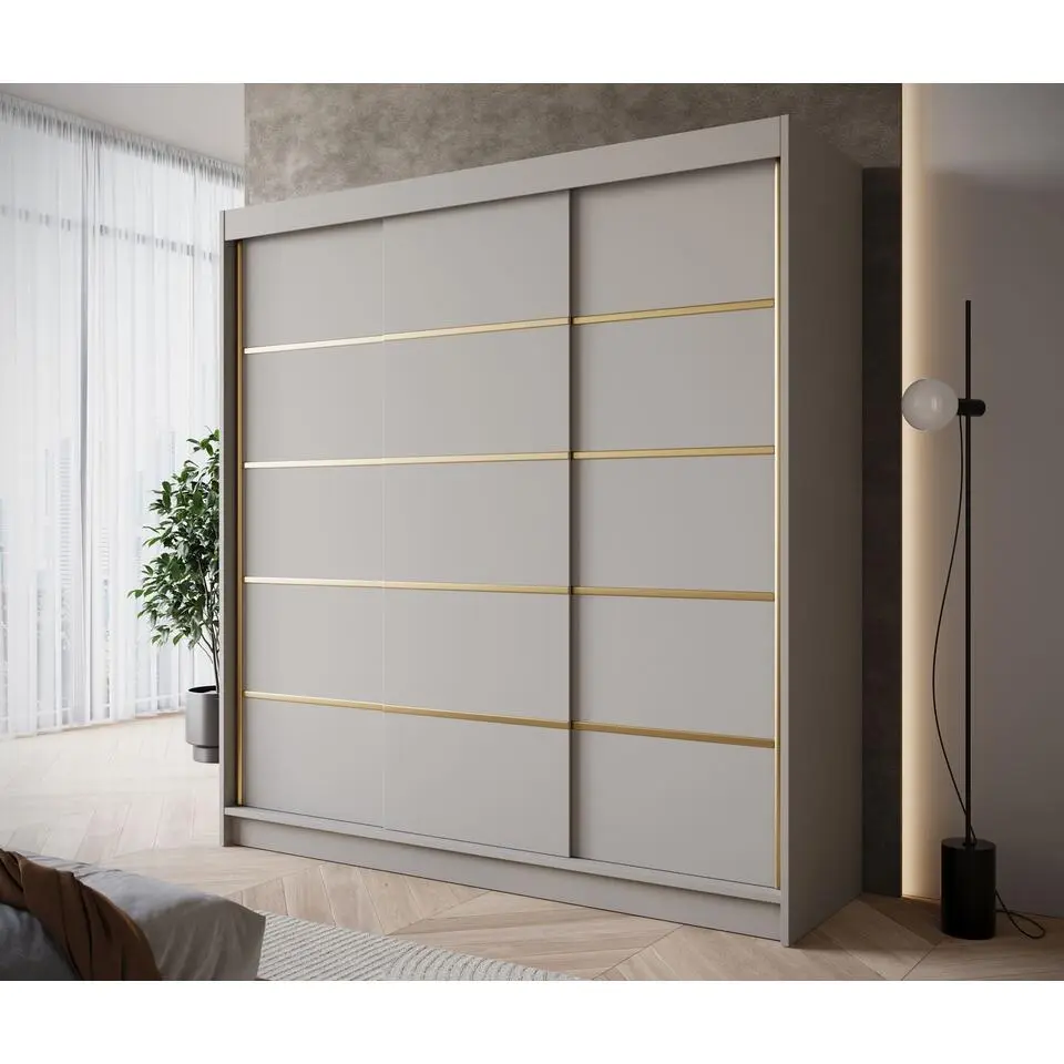 Meubella - Kledingkast Eagle - Beige - 200 cm