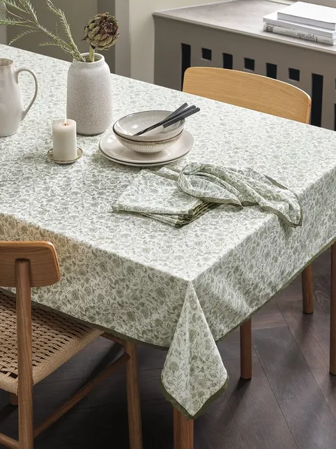 Stofserviet MARGURIT 40x40 cm grøn/hvid 2 stk/pk