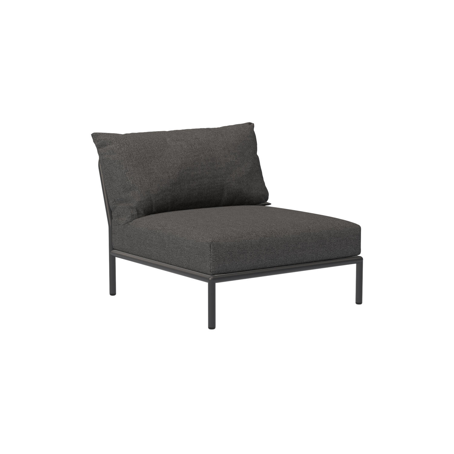 LEVEL2 Single Module loungestol, Basic dark grey
