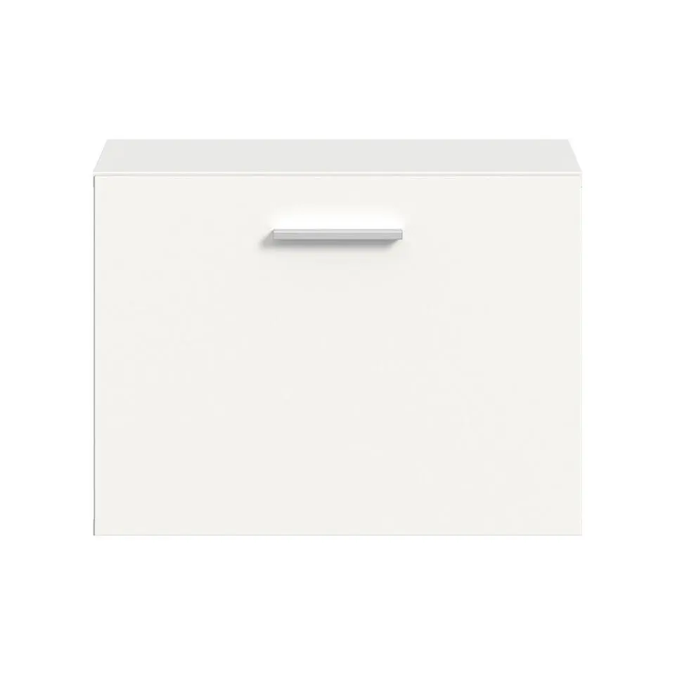 Hioshop Vaga schoenenkast wandgemonteerd 52x39cm 1 klepdeur wit