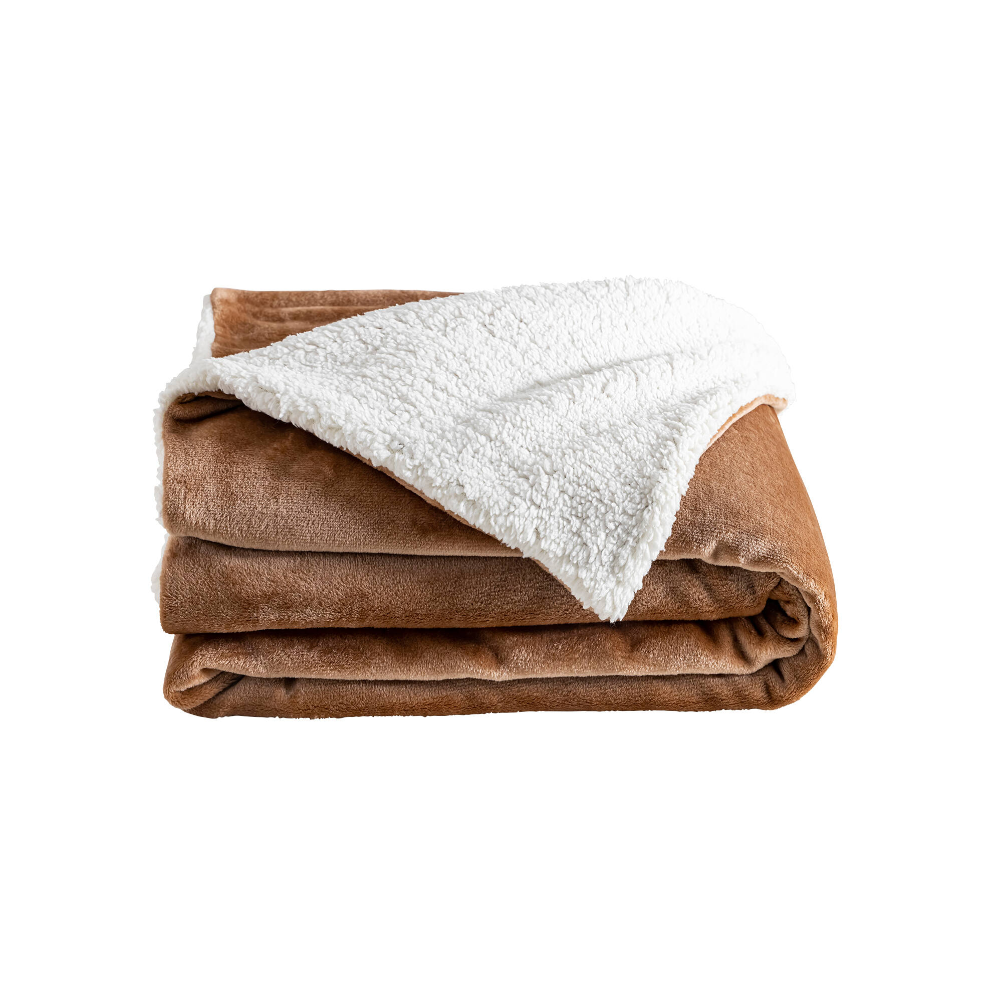 Couverture double face polaire et sherpa
