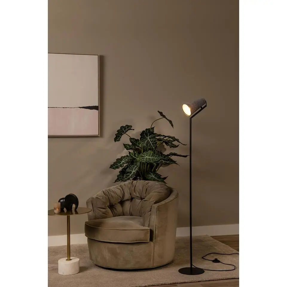 Lucide BENSEN Vloerlamp - Grijs