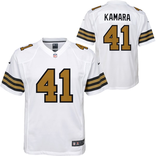 Alvin Kamara New Orleans Saints Nike Youth Game Jersey - White/Black