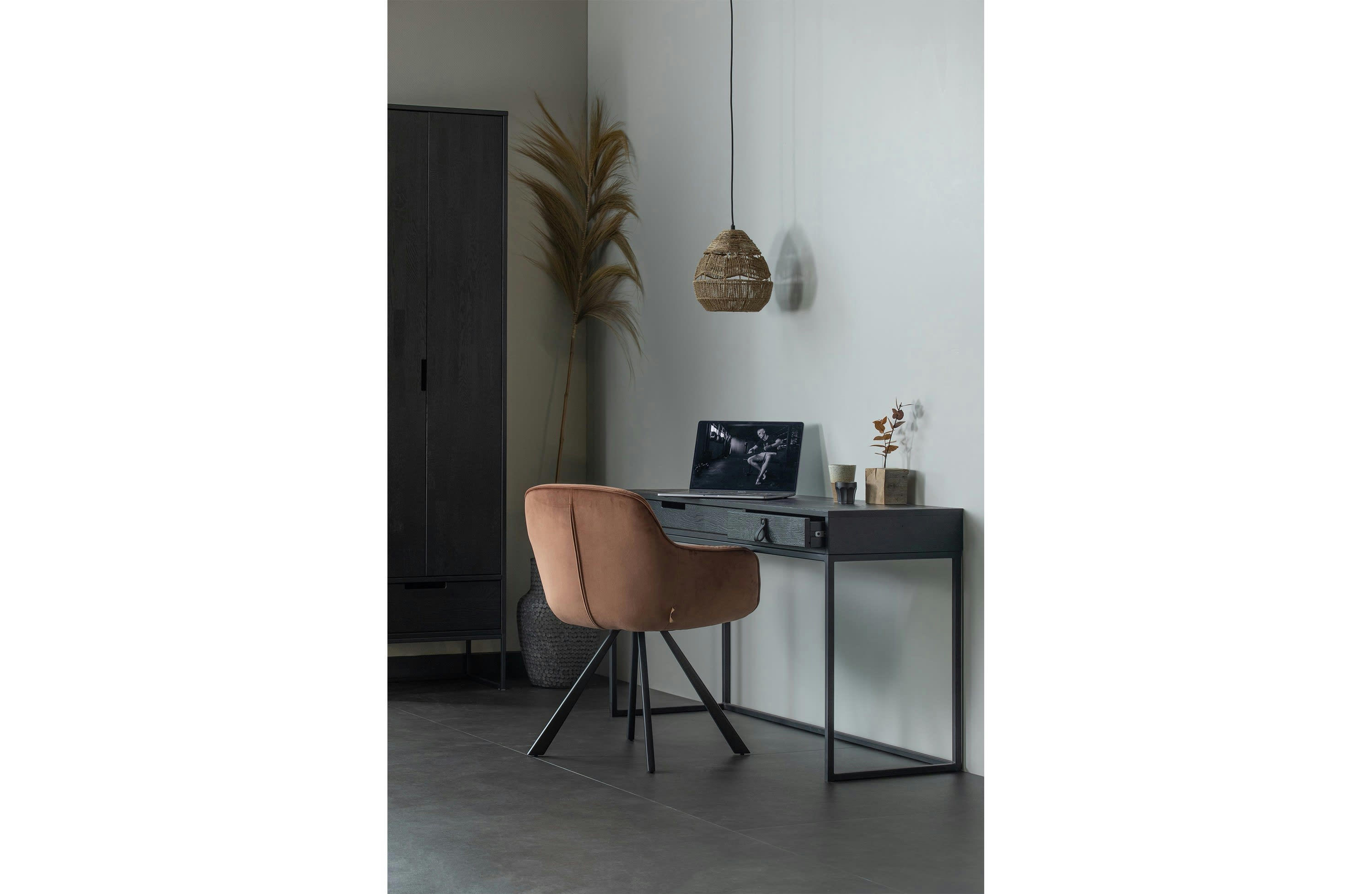 SILAS - Cabinet en bois noir