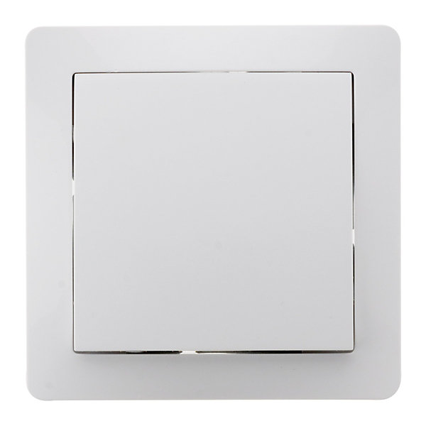 Bouton poussoir à voyant 10A - Blanc - Orys - Zenitech