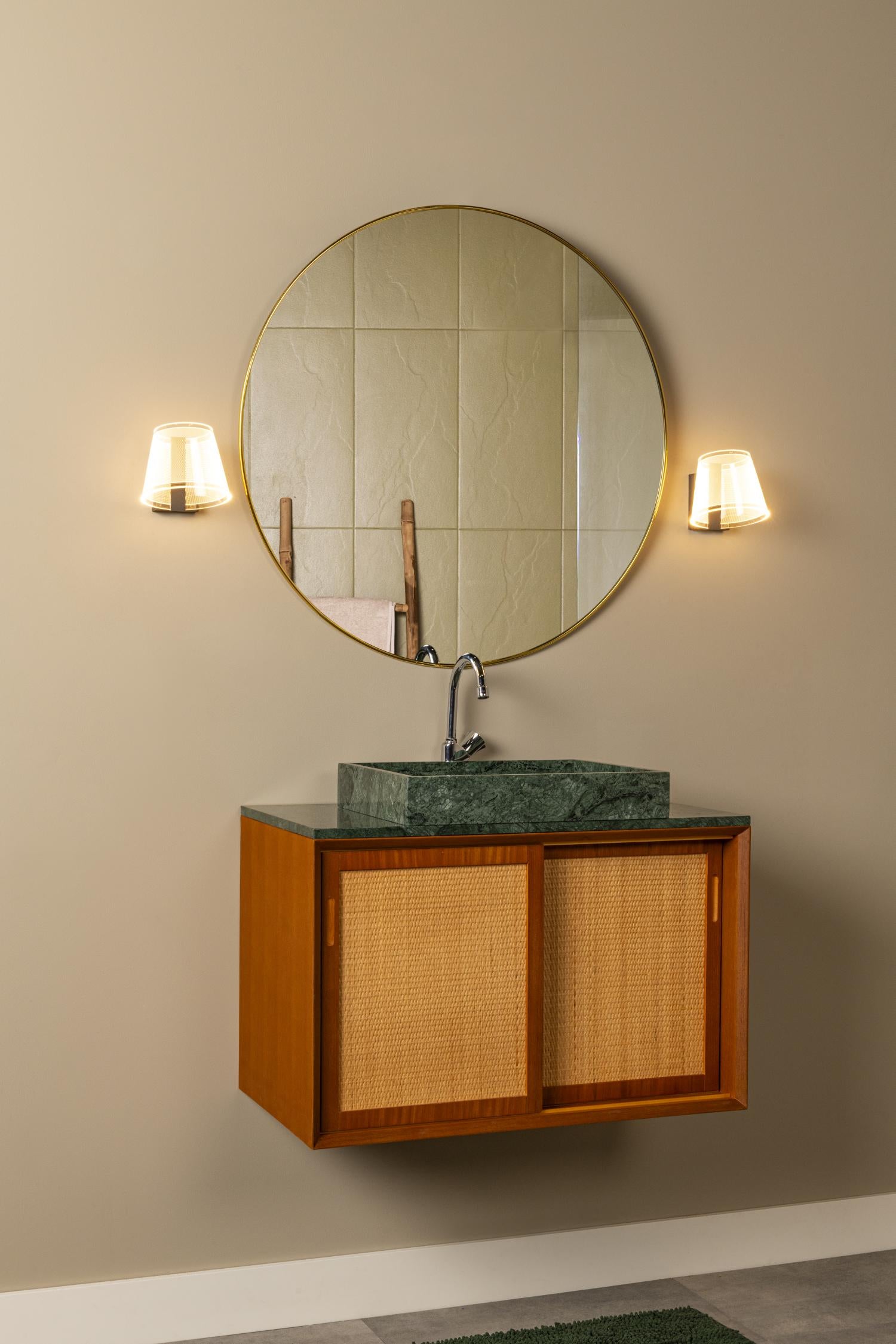 Lucide wandlamp badkamer KORGIS - 1xGeïntegreerde LED - Transparant