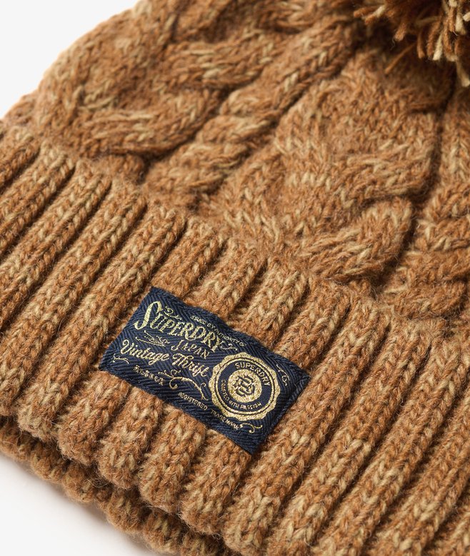 Chunky Cable Beanie Hat