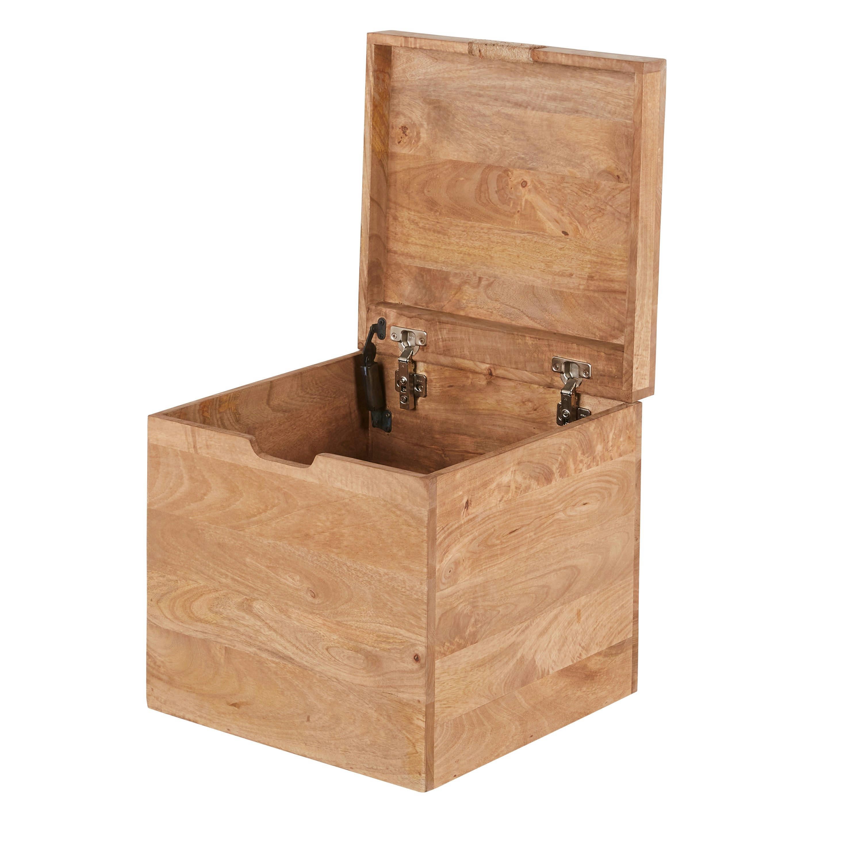 SIMHA - Malle cubique en bois de manguier