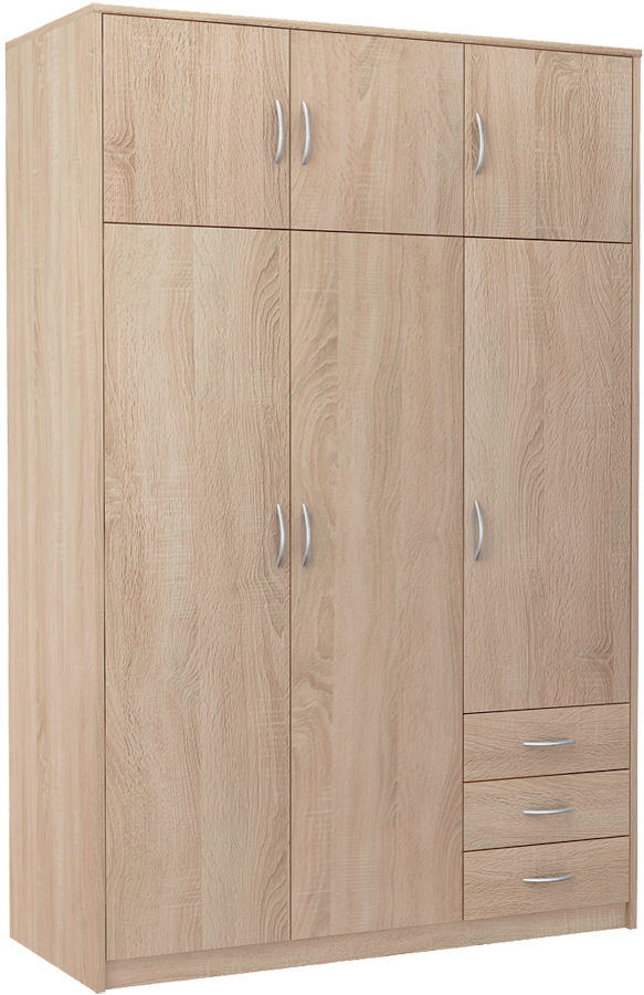Szafa ubraniowa Sz03 Dąb Sonoma 193x127x55 cm Bestseller