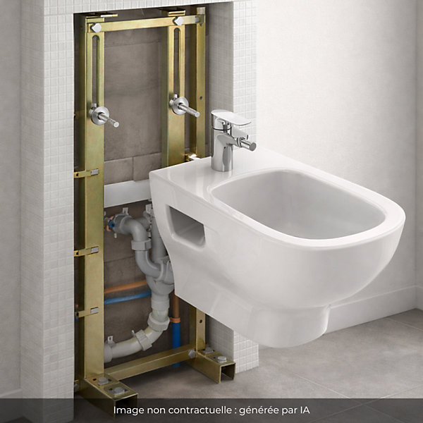 Pack bidet suspendu JACOB DELAFON Struktura céramique   bâti support