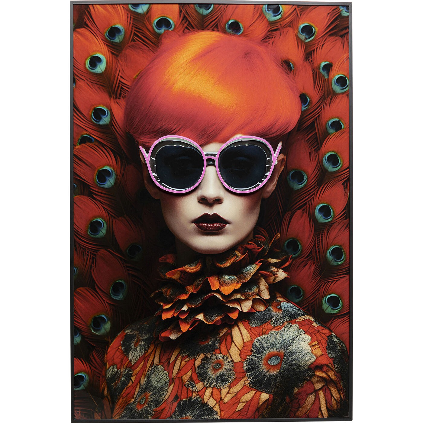 Kare Design Schilderij LED Fancy rood haar 55x75cm