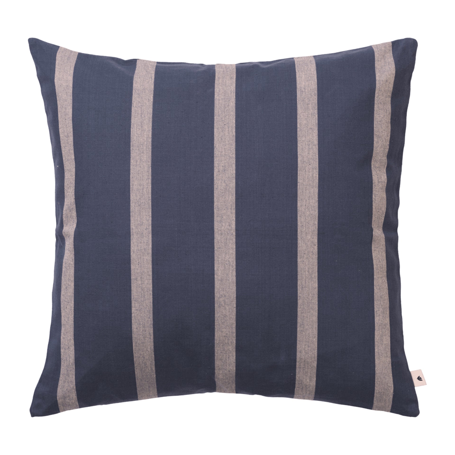 Ferm Living Strand Outdoor Kussenhoes - Indigo Blue / Parchment