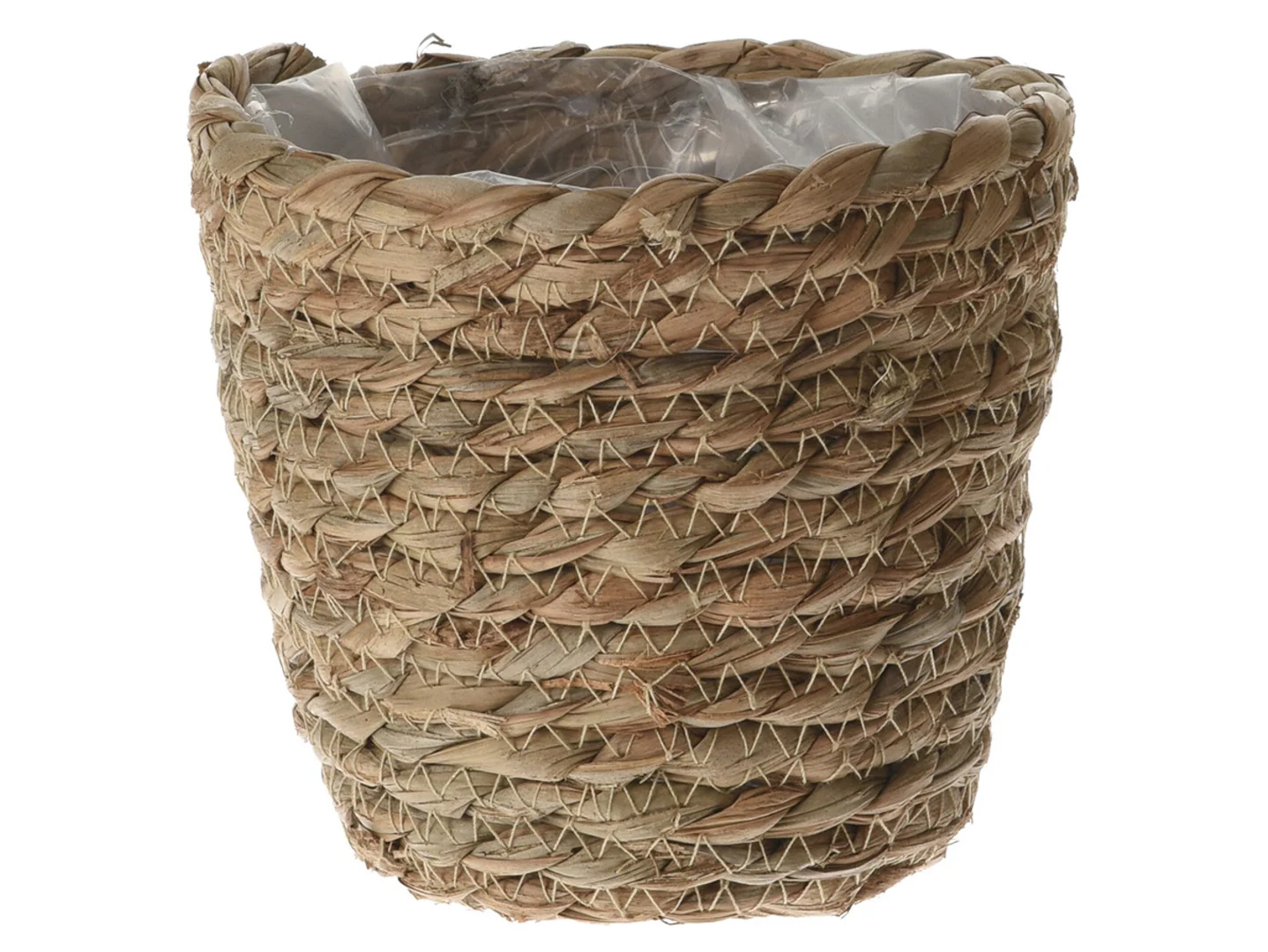 Doniczka z trawy morskiej 14 cm brązowa