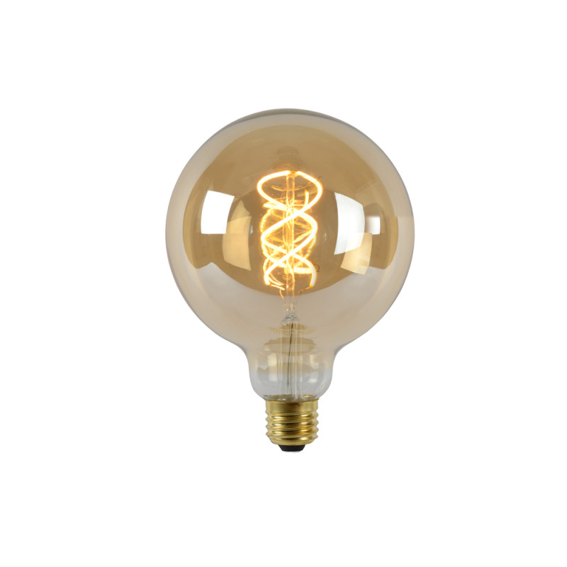 Ampoule ambrée à filament LED Bulb E27 5 W Ø 12,5 cm dimmable LUCIDE
