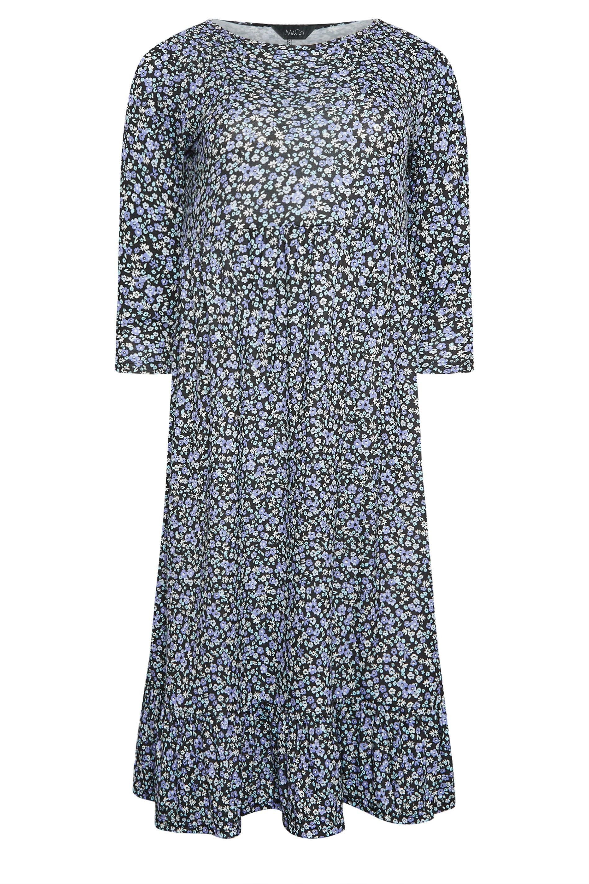 M&Co Ditsy Floral Print Midi Dress