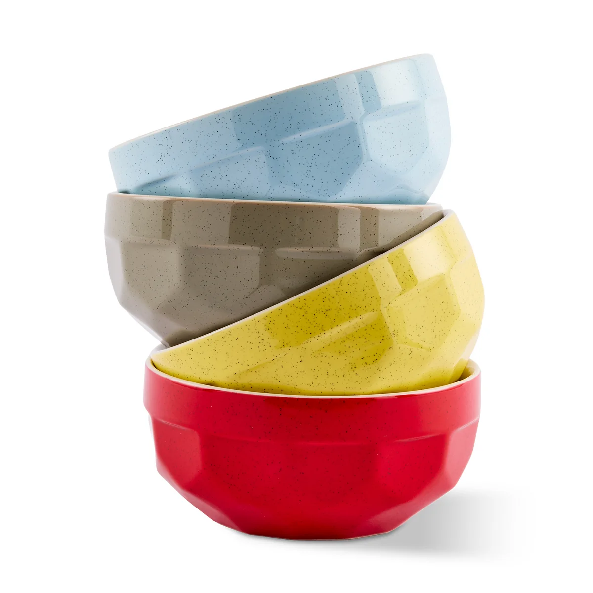 POLSPOTTEN - Polygon Frühstücksschalen 4er Set, mehrfarbig