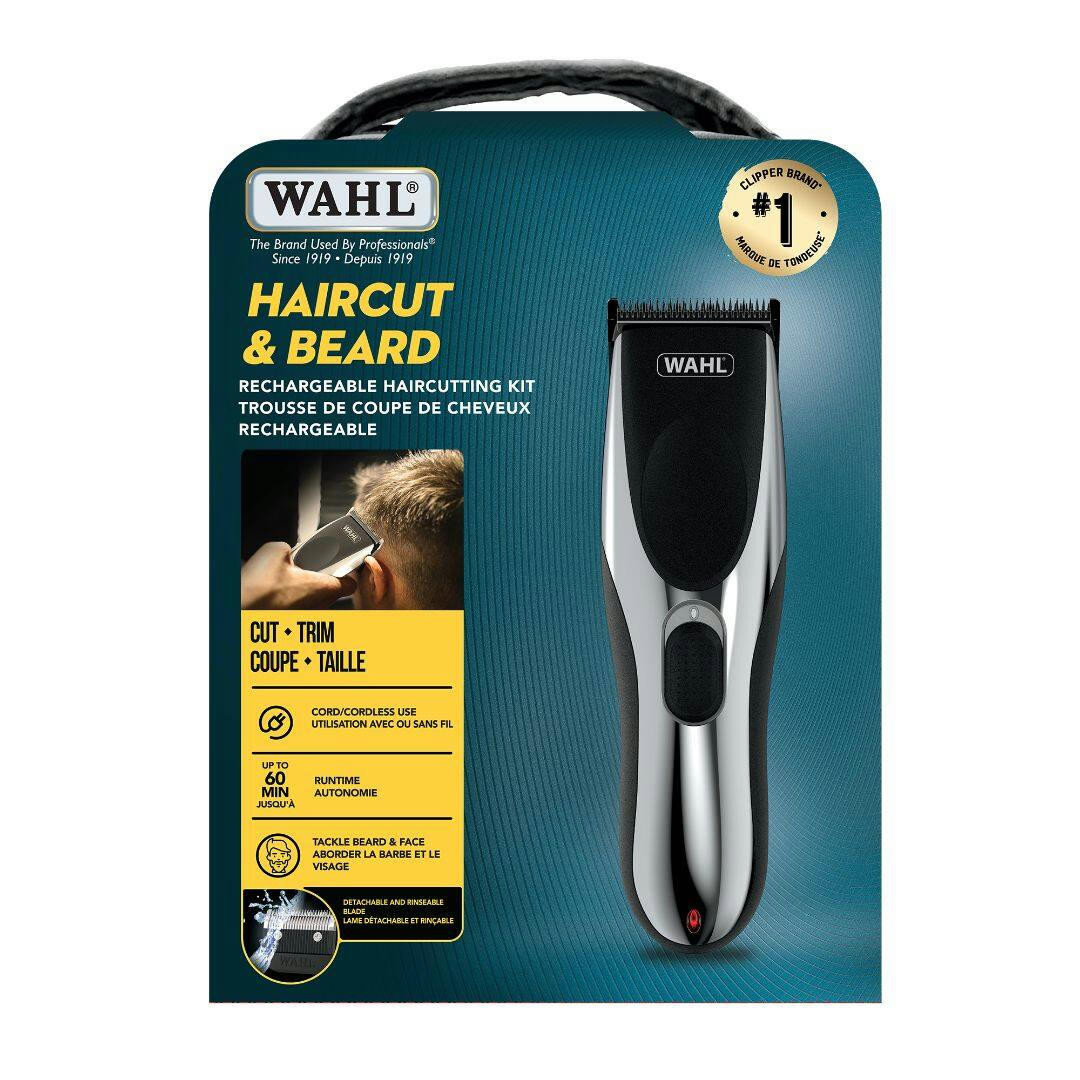Wahl Clip 'N Groom Haircutting Kit with Trimmer/Clipper, Guide Combs & Scissors, 23-pc