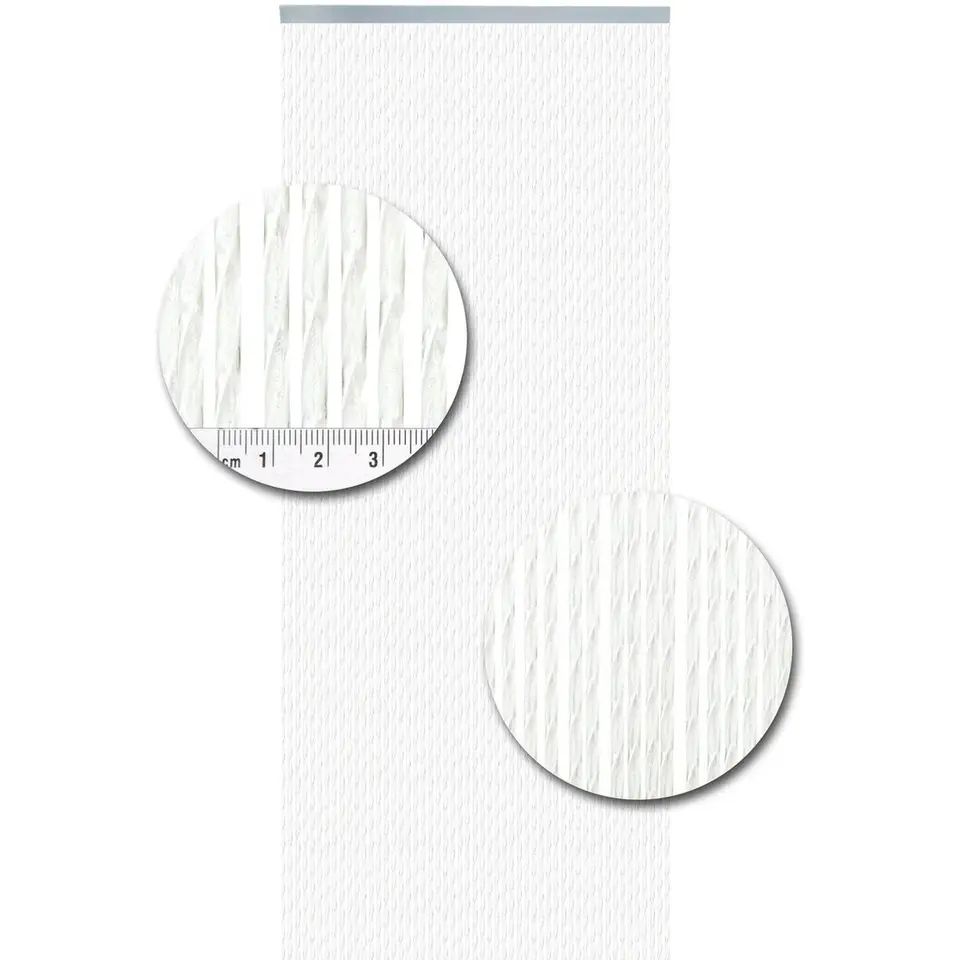 Vliegengordijn, 92 x 210 cm, Bali wit 92 x 210 cm op het kozijn